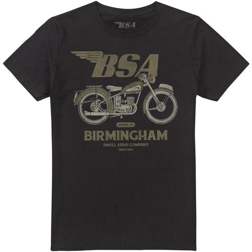 textil Hombre Camisetas manga larga Bsa Birmingham Small Arms Negro