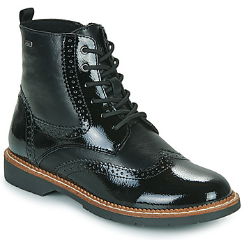 Zapatos Mujer Botas de caña baja S.Oliver 25255-41-098 Negro / Barniz
