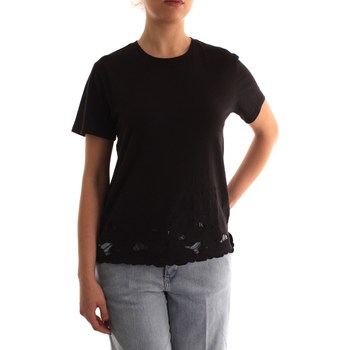 textil Mujer Camisetas manga corta Emme Marella LENTE Negro