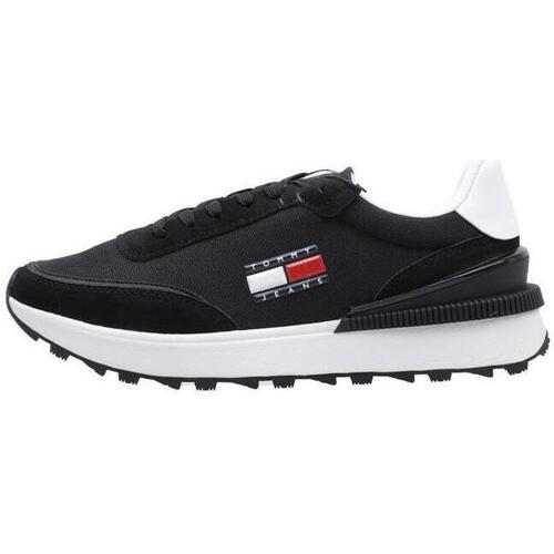 Zapatos Hombre Zapatillas bajas Tommy Hilfiger TOMMY JEANS TECHN. RUNNER Negro