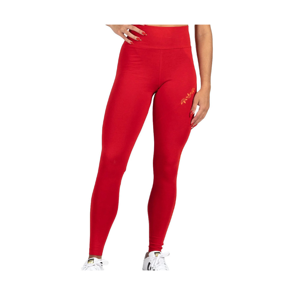 textil Mujer Leggings adidas Originals  Rojo