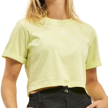 textil Mujer Camisetas manga corta adidas Originals  Amarillo