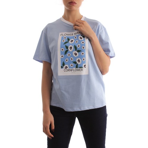 textil Mujer Camisetas manga corta Emme Marella ATZECO Azul
