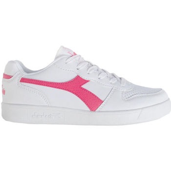 Zapatos Deportivas Moda Diadora Playground gs girl 101.175781 01 C2322 White/Hot pink Rosa