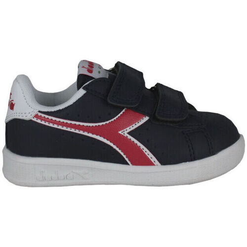 Zapatos Niños Deportivas Moda Diadora 101.173339 01 C8594 Black iris/Poppy red/White Negro