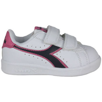 Zapatos Niños Deportivas Moda Diadora 101.173339 01 C8593 White/Black iris/Pink pas Blanco
