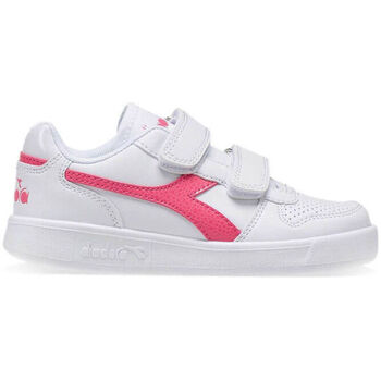 Zapatos Niños Deportivas Moda Diadora PLAYGROUND PS GIRL C2322 White/Hot pink Rosa