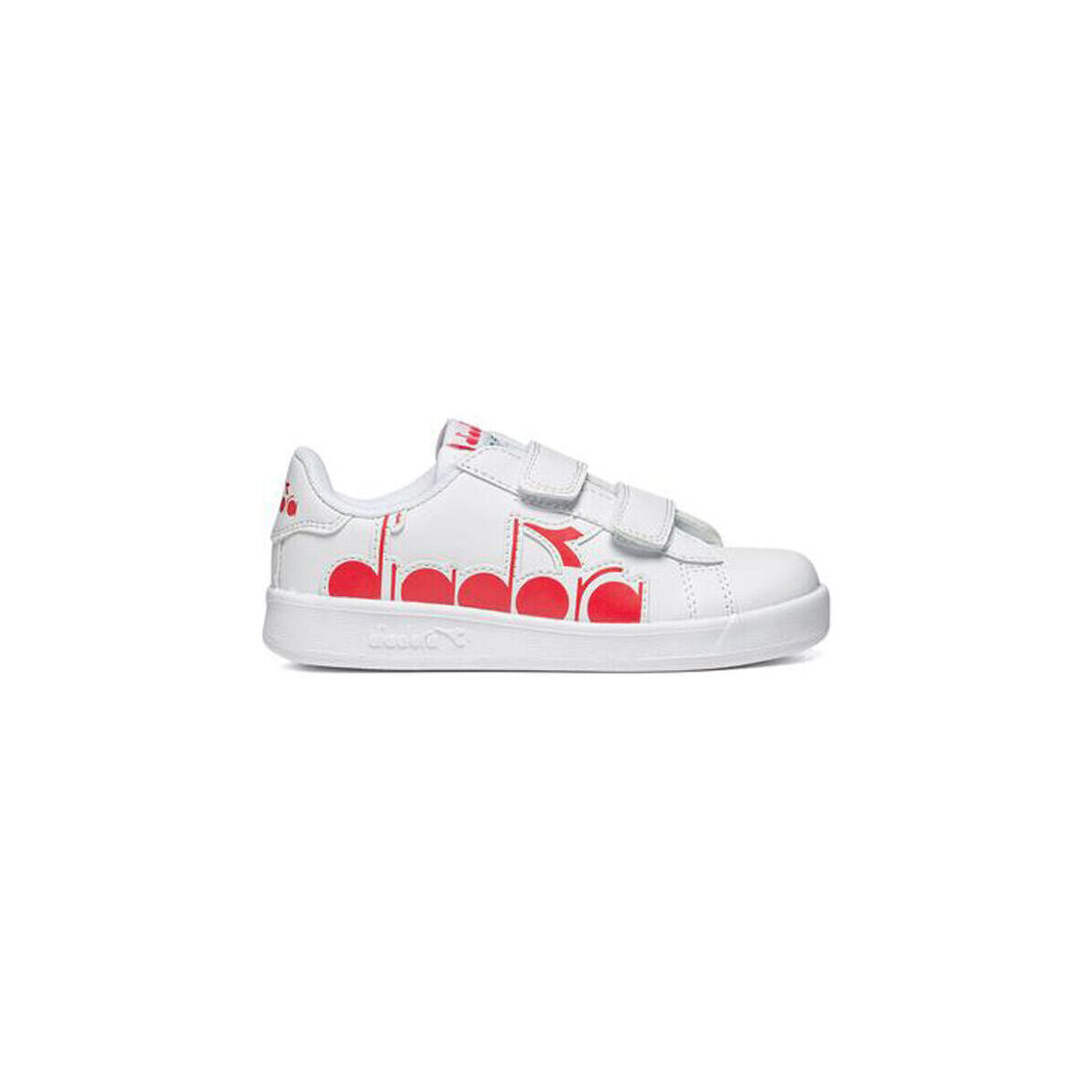 Zapatos Niños Deportivas Moda Diadora 101.176275 01 C0823 White/Ferrari Red Italy Rojo