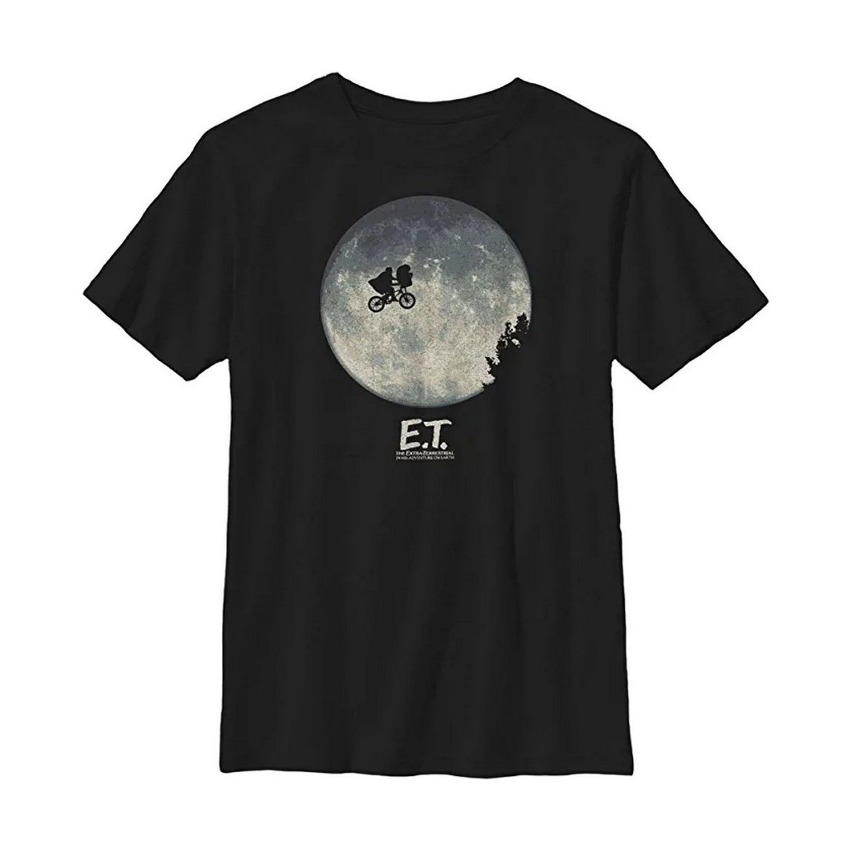 textil Niño Camisetas manga larga E.t. The Extra-Terrestrial Over The Moon Negro