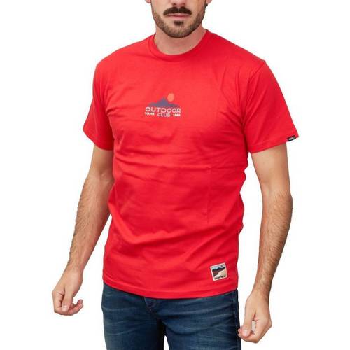 textil Hombre Camisas manga corta Vans OUTDOOR CLUB Rojo