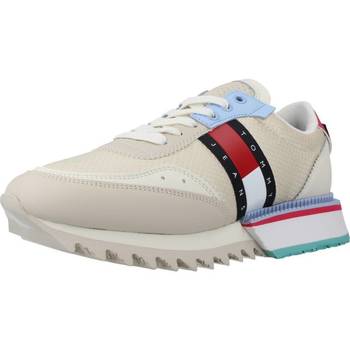 Zapatos Mujer Deportivas Moda Tommy Jeans SNEAKER CLEATED Beige