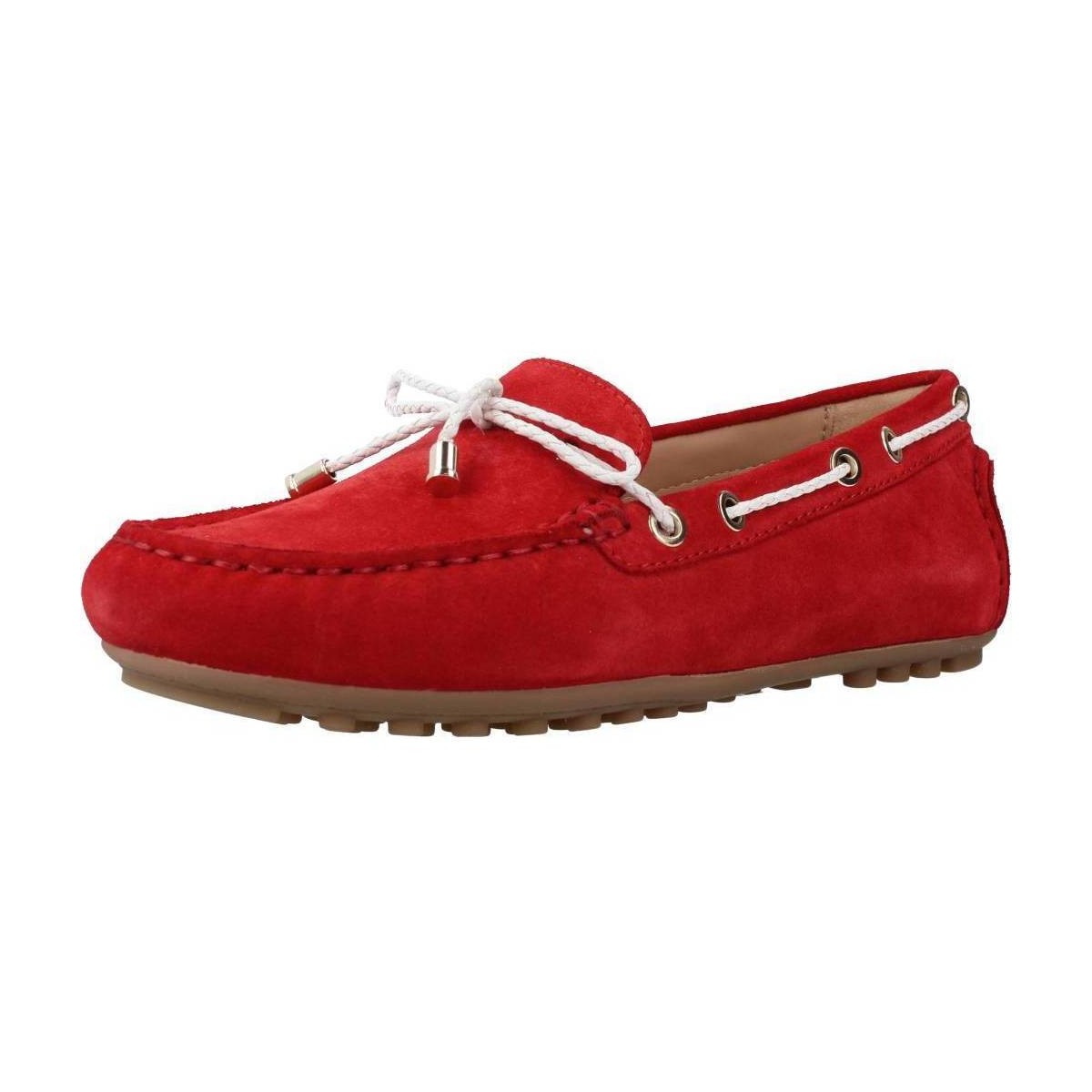 Zapatos Mujer Mocasín Geox D LEELYAN Rojo