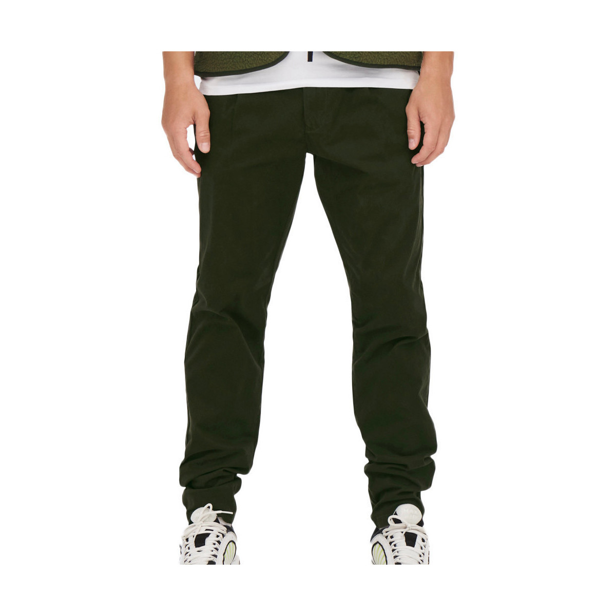 textil Hombre Pantalones chinos Only & Sons   Verde