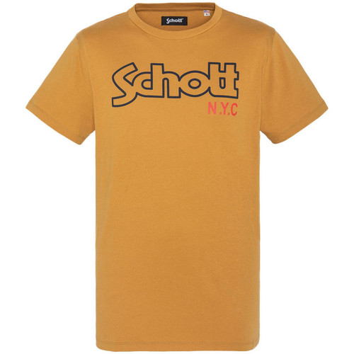 textil Hombre Tops y Camisetas Schott  Amarillo