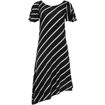 textil Mujer Vestidos Lisca Vestido de verano asimétrico manga corta Rhodes Negro