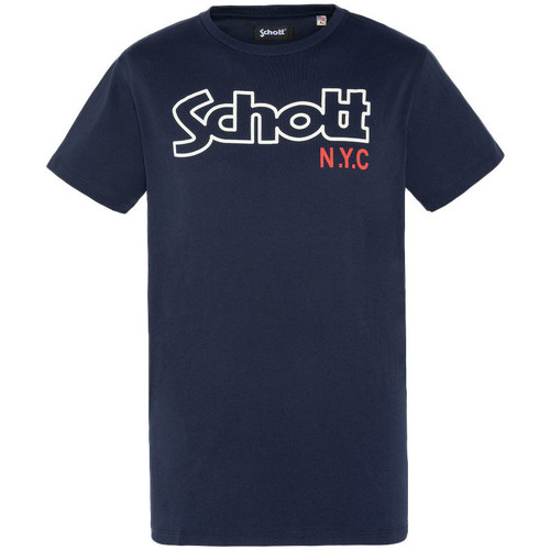 textil Hombre Tops y Camisetas Schott  Azul