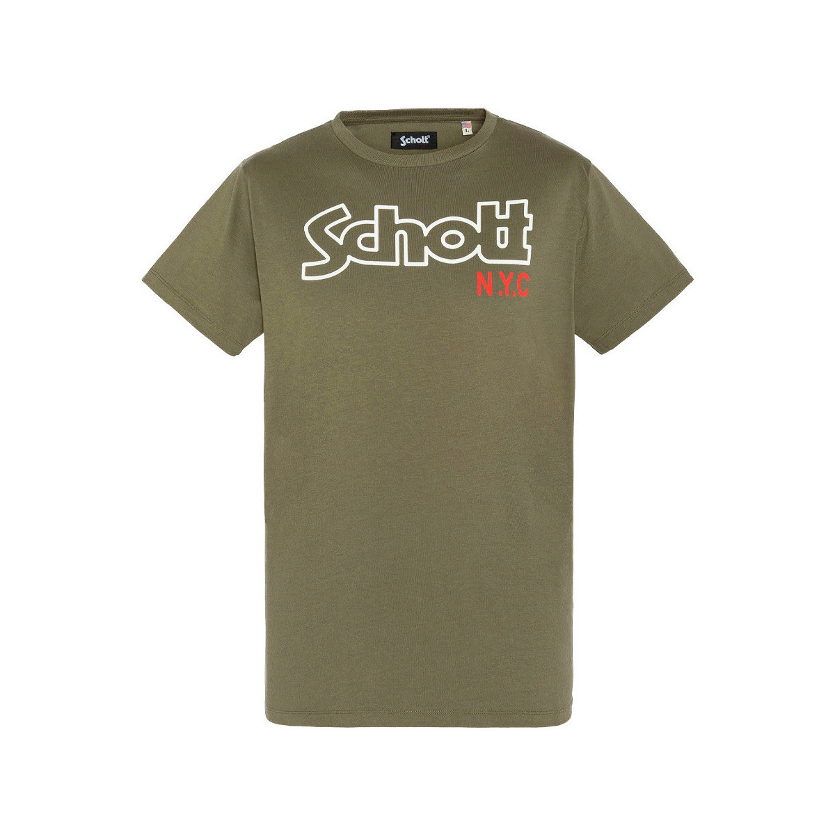 textil Hombre Tops y Camisetas Schott  Verde