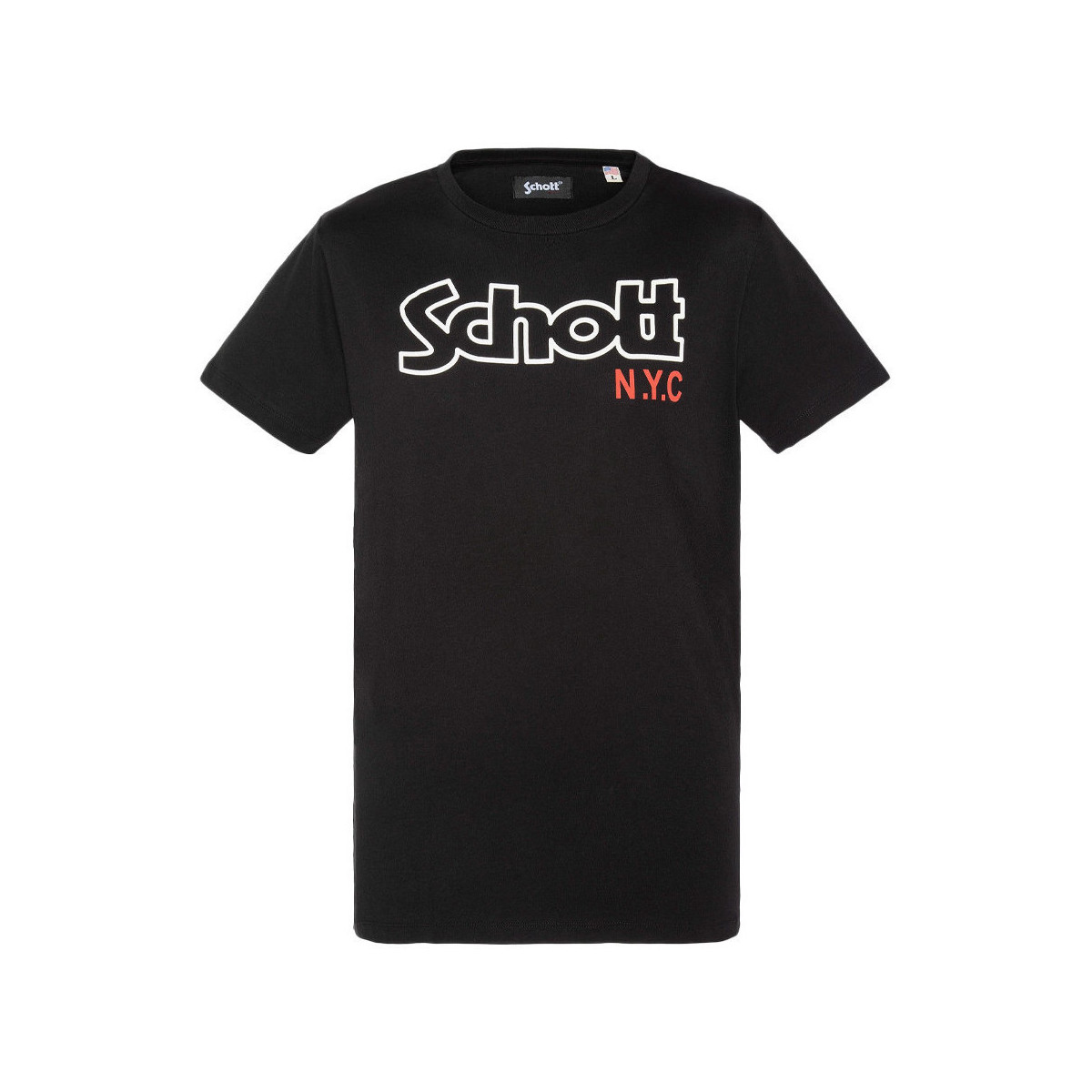 textil Hombre Tops y Camisetas Schott  Negro