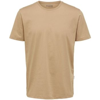 textil Hombre Tops y Camisetas Selected 16087842 HASPEN-KELP Beige