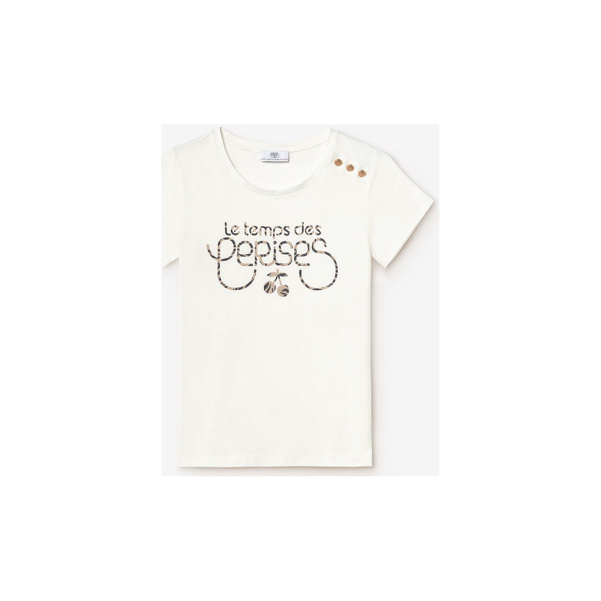 textil Mujer Tops y Camisetas Le Temps des Cerises Camiseta SAVANA Blanco