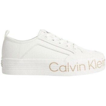 Zapatos Mujer Deportivas Moda Calvin Klein Jeans YW0YW01025 YBR Blanco