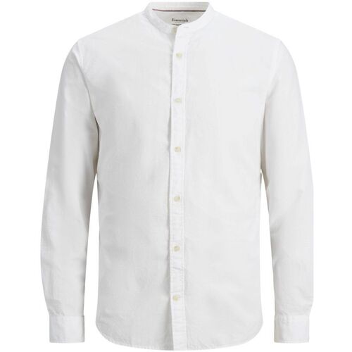 textil Niño Camisas manga larga Jack & Jones 12223340 SUMMER BAND-WHITE Blanco