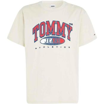 textil Hombre Camisetas manga corta Tommy Jeans TJM RLX ESSENTIAL GRAPHIC TEE Beige