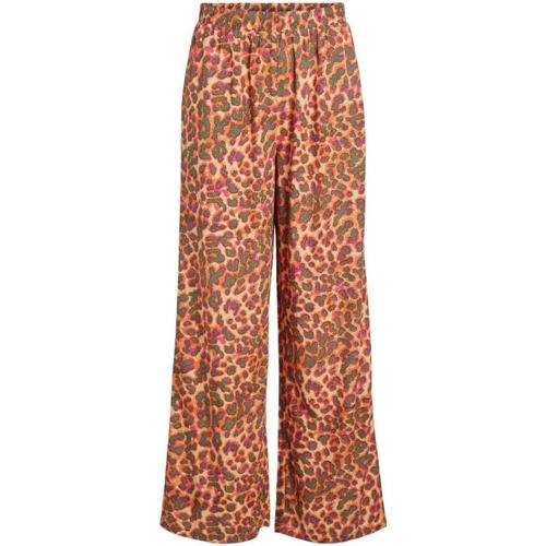 textil Mujer Pantalones Vila VILUNI LEO HW PANTS Naranja