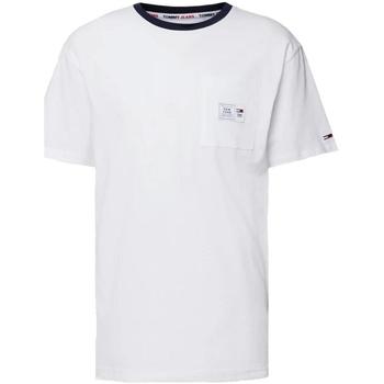 textil Hombre Camisetas manga corta Tommy Hilfiger DM0DM16317-YBR Blanco
