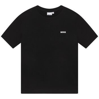 textil Niño Camisetas manga corta BOSS  Negro
