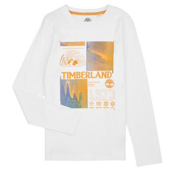 textil Niño Camisetas manga larga Timberland T25U29-10P-C Blanco