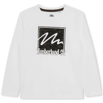 textil Niño Camisetas manga corta Timberland T25U35-10P-C Blanco