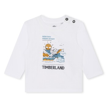 textil Niño Camisetas manga corta Timberland T60005-10P-B Blanco