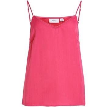 textil Mujer Tops y Camisetas Vila VIRENNY SINGLET/VOL Rosa