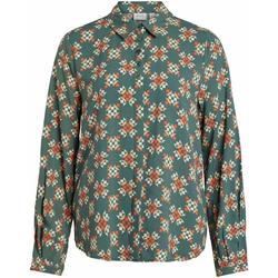 textil Mujer Tops y Camisetas Vila VIZUGI L/S SHIRT/LS/SU Verde