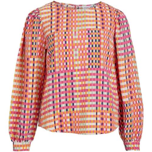 textil Mujer Tops y Camisetas Vila VIPIPE L/S TOP Rosa