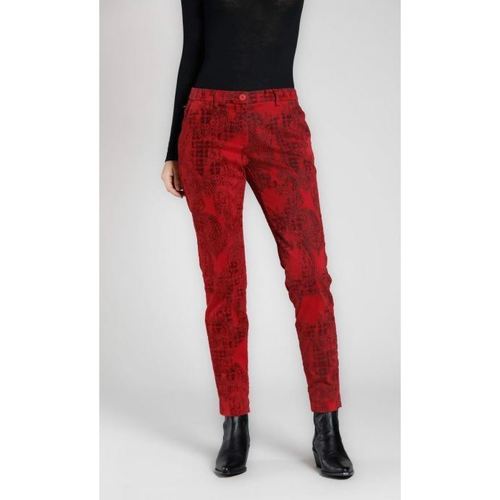 textil Mujer Pantalones chinos Mason's PANTALON NEW YORK  MUJER Rojo