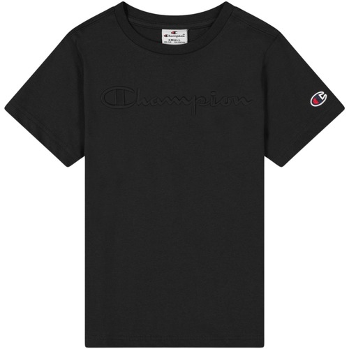 textil Niño Camisetas manga corta Champion T-shirt enfant  Cml Logo Negro