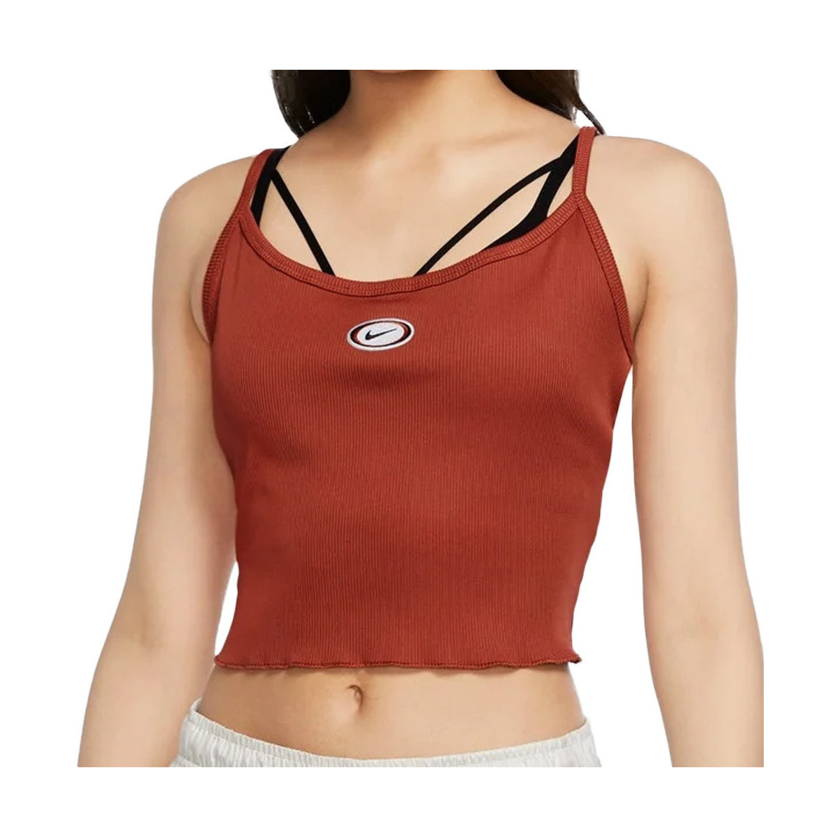 textil Mujer Camisetas sin mangas Nike  Marrón