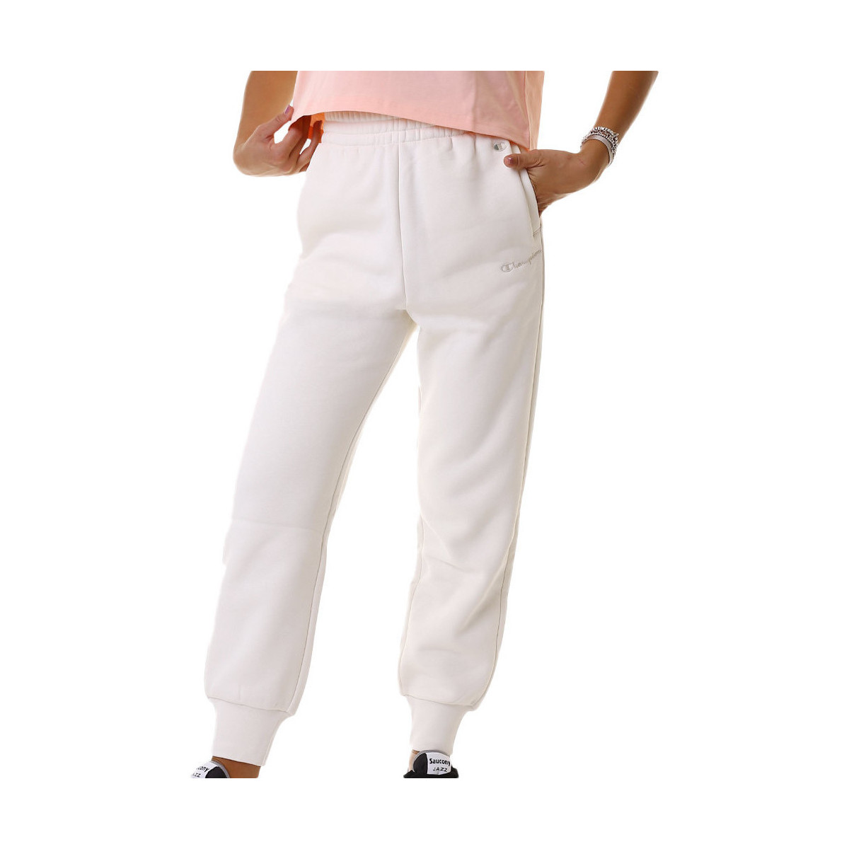 textil Mujer Pantalones de chándal Champion  Blanco