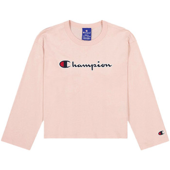textil Niña Camisetas manga larga Champion  Rosa