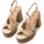 Zapatos Mujer Sandalias MTNG NEW 67 Beige