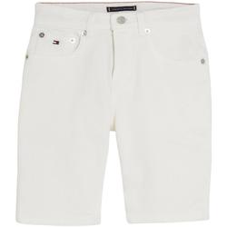 textil Niño Shorts / Bermudas Tommy Hilfiger SCANTON SHORT DENIM WHITE Blanco