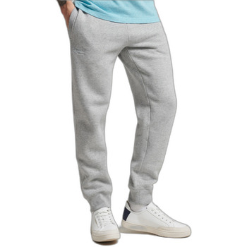 textil Hombre Pantalones de chándal Superdry Jogging en coton bio  Vintage Logo Gris