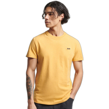 textil Hombre Camisetas manga corta Superdry T-shirt  Micro Amarillo