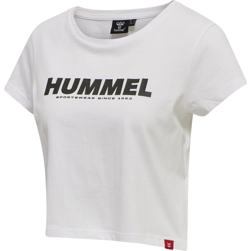 textil Mujer Camisetas manga corta hummel T-shirt crop femme  Legacy Blanco