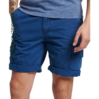 textil Hombre Shorts / Bermudas Superdry Short cargo en coton bio  Vintage Azul