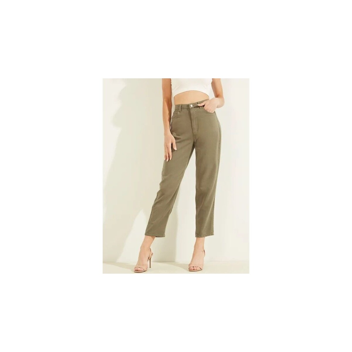 textil Mujer Pantalones Guess W2GA21 WDP85-G8ED Verde