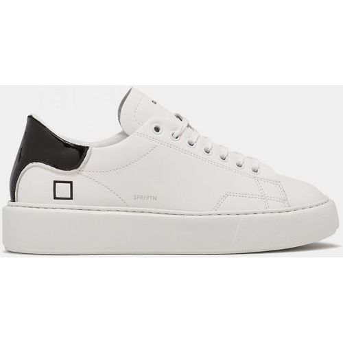 Zapatos Mujer Deportivas Moda Date W381-SF-PA-WB SFERA PATENT-WHITE/BLACK Blanco