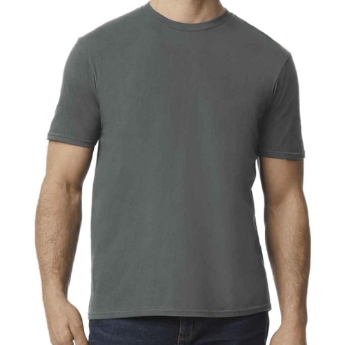 textil Hombre Camisetas manga larga Gildan Softstyle Gris